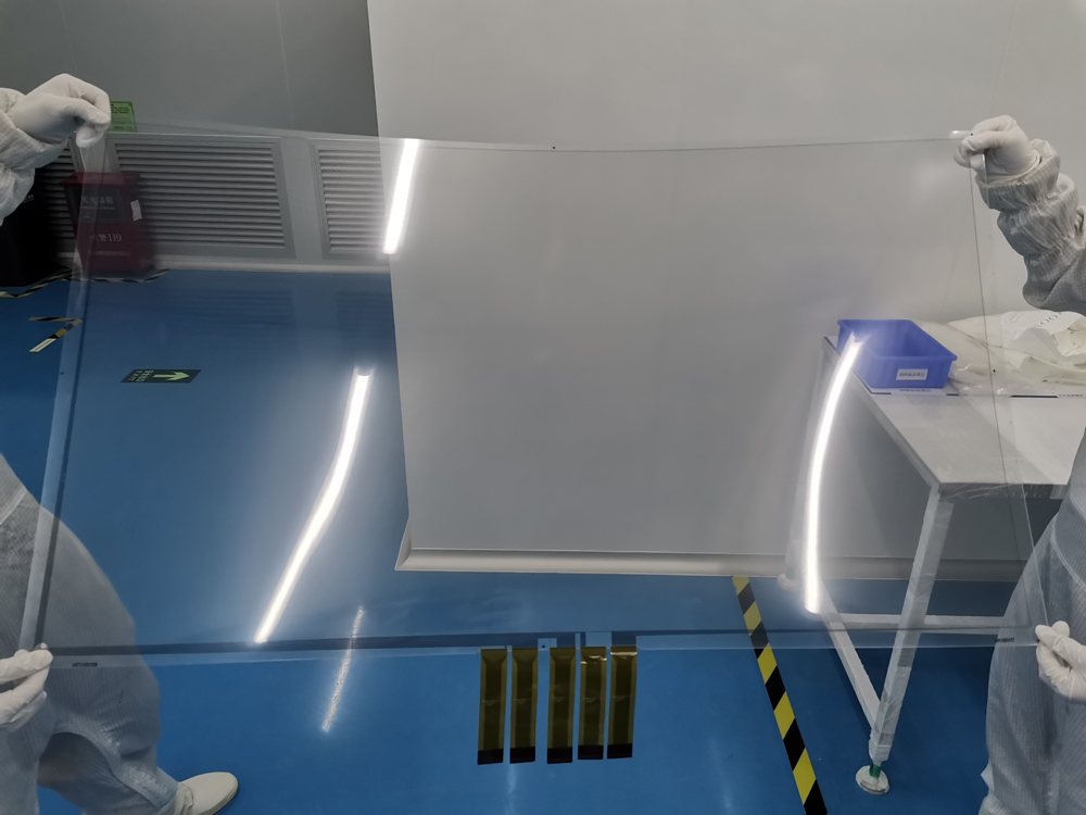 Transparent EMI shielding copper grid PET film